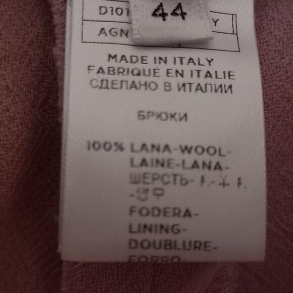 AGNONA rose pink wide leg dress pants - Picture 5 of 15